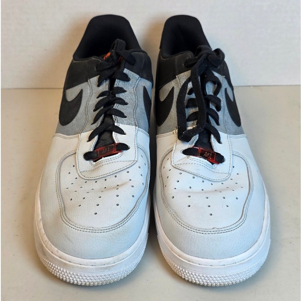 Nike Air‎ Force 1 Low Sneakers Men's 13 White Grey Black Red CZ0337-001